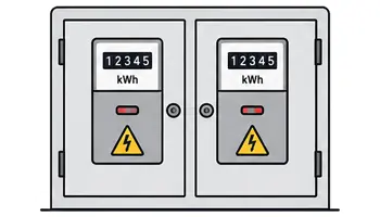Double meter box install icon